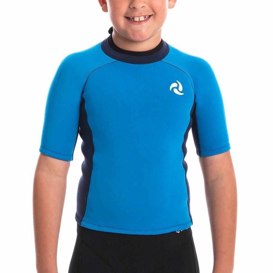 Vorgee Neo Rash Shirt Blue & Navy | Swimwear